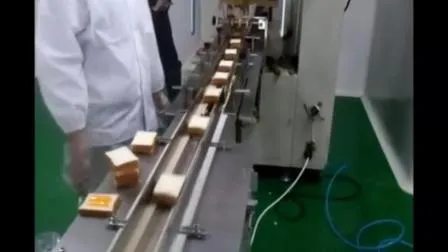 Máquina envasadora de flujo automático con servomotor aprobado por CE, embalaje/envasado/paquete/paquete/sellado/máquina Horizontal, dulce, pan y alimentos