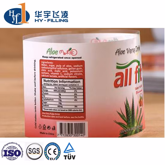 Etiqueta autoadhesiva de embalaje impermeable con certificado FSC personalizado