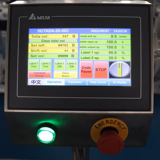 Máquina etiquetadora de etiquetas adhesivas, etiquetadora lateral superior de latas de botellas redondas, cuadradas y planas completamente automáticas