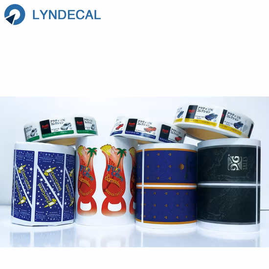 Etiqueta autoadhesiva de impresión de papel adhesivo de vinilo BOPP transparente transparente impermeable para mascotas de PVC